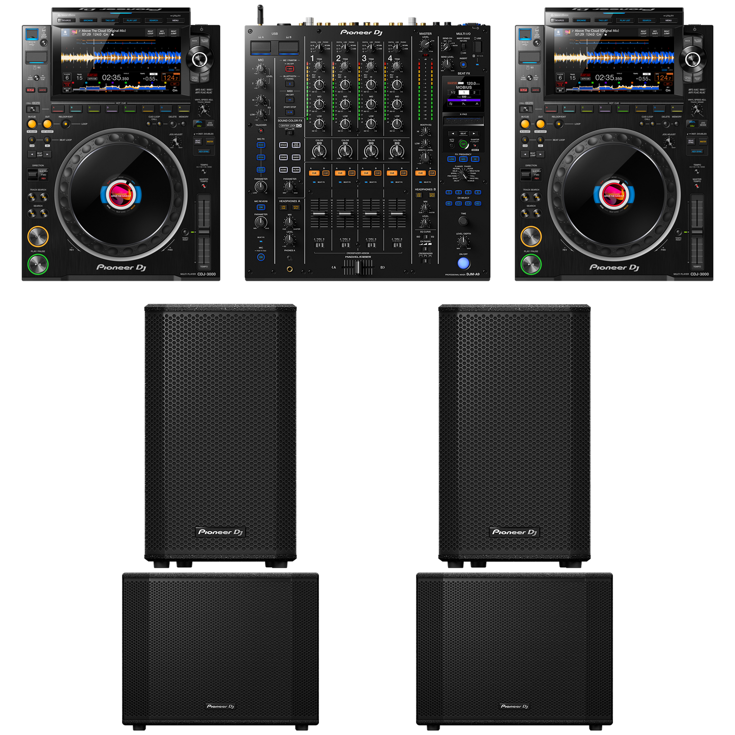 CDJ-3000 + DJM-A9 + XPRS Bundle