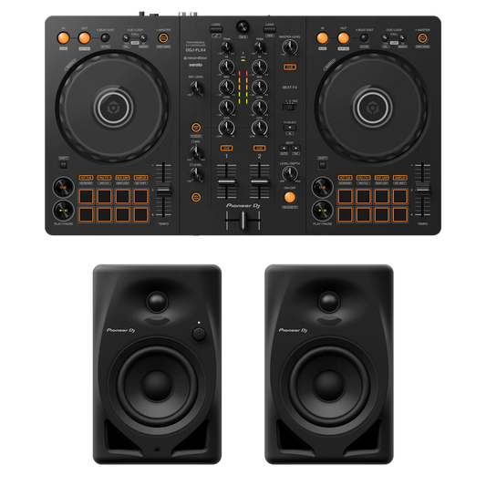 DDJ-FLX4 + DM Series Speaker Bundle