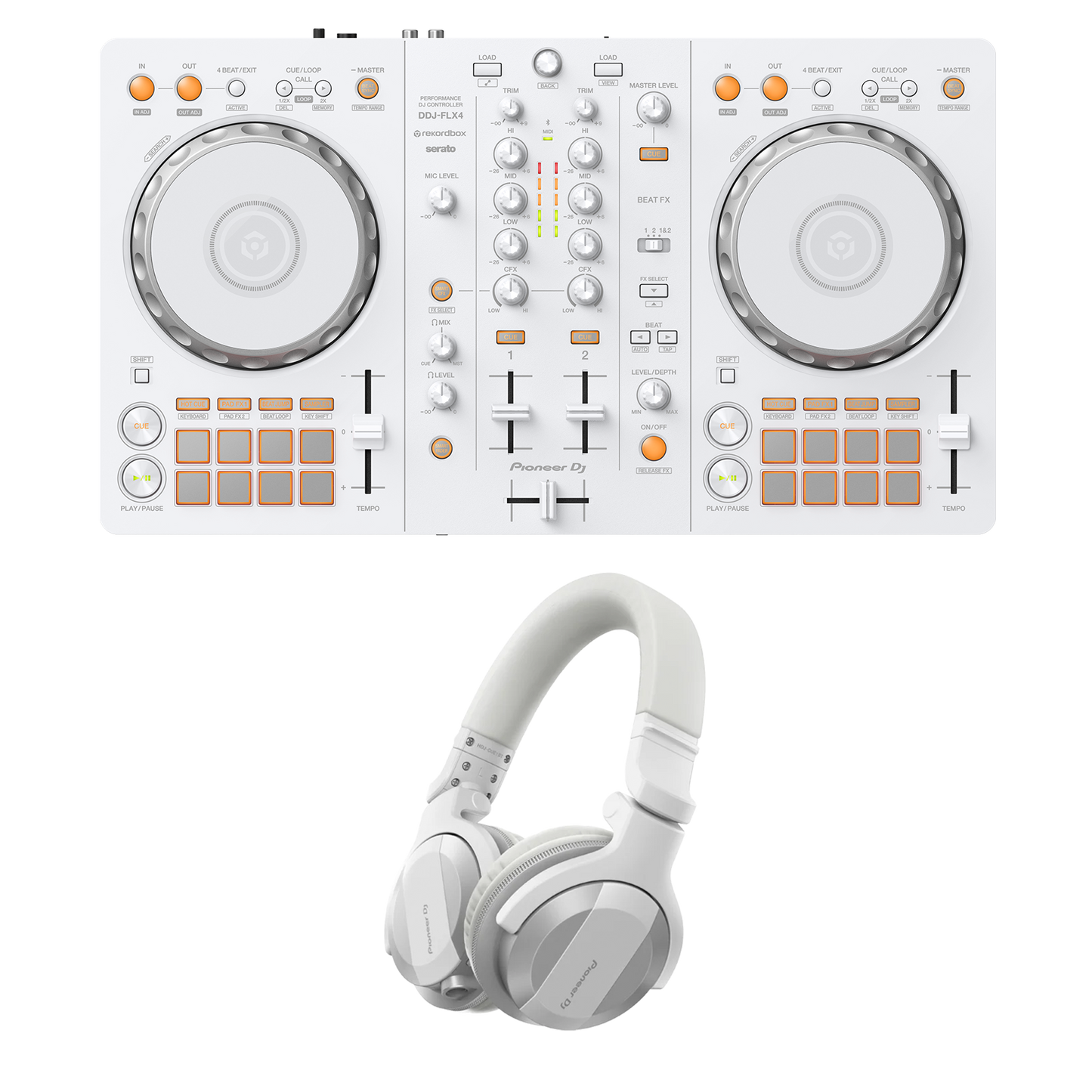 DDJ-FLX4-W + HDJ-CUE1BT-W Bundle