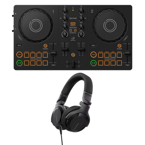 Pioneer DJ AlphaTheta DDJ-FLX2 + HDJ-CUE1 Bundle