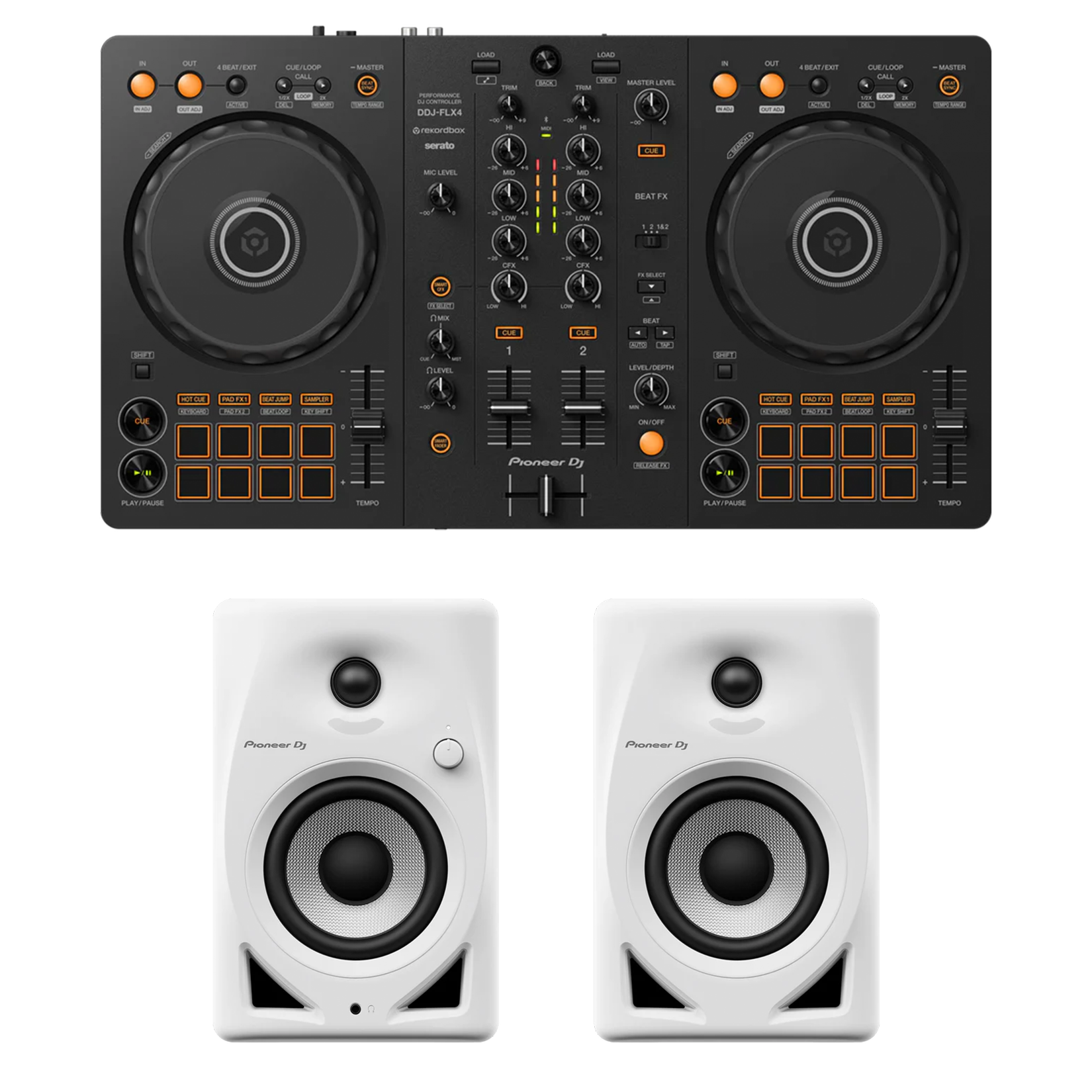 DDJ-FLX4 + DM Series Speaker Bundle – Pioneer DJ Store DDJ-FLX4 + DM Series Speaker Bundle – Pioneer DJ Store