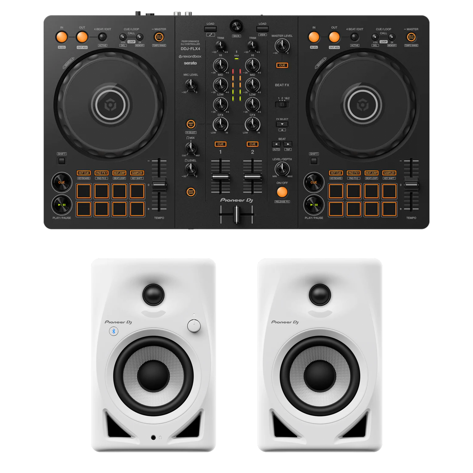 DDJ-FLX4 + DM Series Speaker Bundle – Pioneer DJ Store DDJ-FLX4 + DM Series Speaker Bundle – Pioneer DJ Store