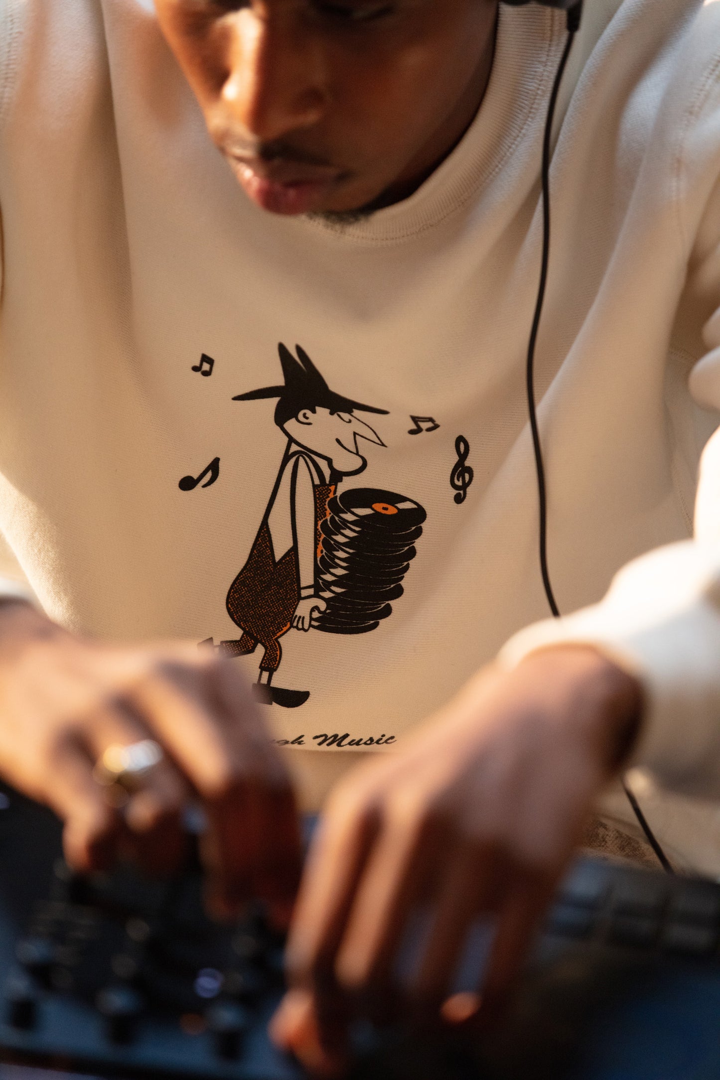 One Through Music Record Man Sweatshirt