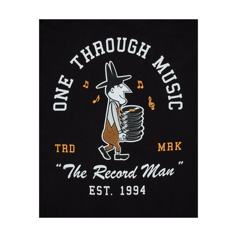 One Through Music Record Man Short-Sleeve Tee