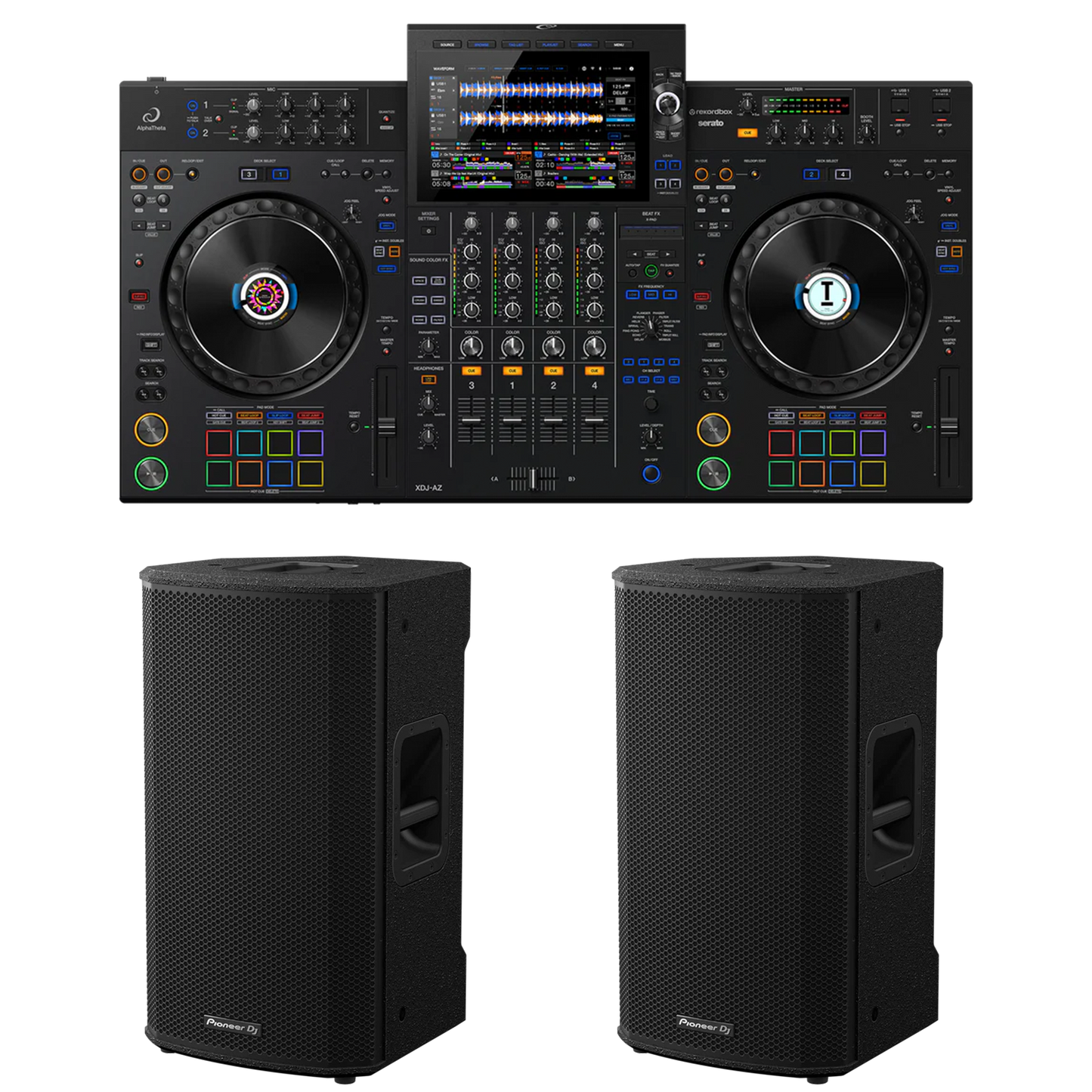 XDJ-AZ + XPRS Loudspeaker Bundle
